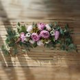 thumbnail image 5 of Ludlz Artificial Flower Wreath Door Threshold Garland Home Wedding Party Wall Decor for Festival Celebration Front Door Wall Window Party Decoration, 5 of 6