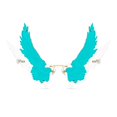 thumbnail image 1 of de ángel, de sol sin águila , irregulares Verde Colcomx Gafas de sol sin montura, 1 of 8