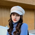thumbnail image 4 of Happy Date Women Beret Newsboy Hat French Wool Cap Classic Autumn Spring Winter Hats, 4 of 7