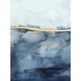 thumbnail image 2 of Borges, Victoria 15x18 Black Ornate Wood Framed with Double Matting Museum Art Print Titled - Coastal Horizon I, 2 of 4