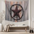 thumbnail image 5 of Texas Star Brown Tapestry for Bedroom Wall Hanging Tapestry, Farmhouse Country Western Brown Wooden Ceiling Backdrop Tapestries Poster Blanket Wall Decor for Teens Room Living Room Dorm 51" x 59", 5 of 8