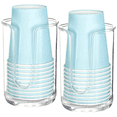 thumbnail image 2 of 6X Acrylic Bathroom Cup Dispenser Holder for Disposable Paper Cup,Mouthwash Cups Guest Room Counter, 2 of 7