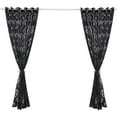 thumbnail image 1 of Cortinas Cortina de puerta corrediza de patio semi-sombreado para sala de estar Ventana Puerta de pa Abanopi Negro, 1 of 6