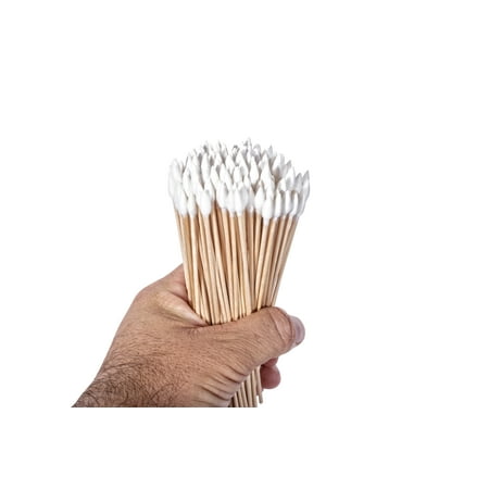 Breakthrough Clean Technologies® Cotton Swabs, 6"L, 200-Pack, White