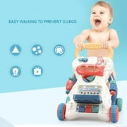 Baby Sit-to-Stand Learning Walker Toys, Kids Activity Center, Toddlers Musical Fun Table, Lights and Sounds, Learning, Birthday Gift for 9, 12, 18 Months, 1, 2 Year Olds, Infants, Boys, Girls