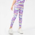 thumbnail image 6 of Gibobby Girls High Waist Yoga Pants Athletic Leggings Kids Toddler Girls 2T 3T 4T 5T 6T Dance Running Yoga Pants Stretchy Workout Active Tights Girls Athletic Pants,Purple,Size 3-4T, 6 of 6