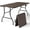 Brown, variant on Folding Table 8FT Heavy Duty Plastic Table with Handle, Foldable&Portable, Fold-in-Half Utility Tables for Outdoor, Dining, Wedding, Events, Indoor, Picnic, Camping, Party, White