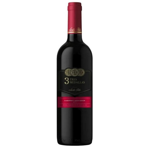 Pack de 2 Vino Tinto 3 Medallas Cabernet 750 ml