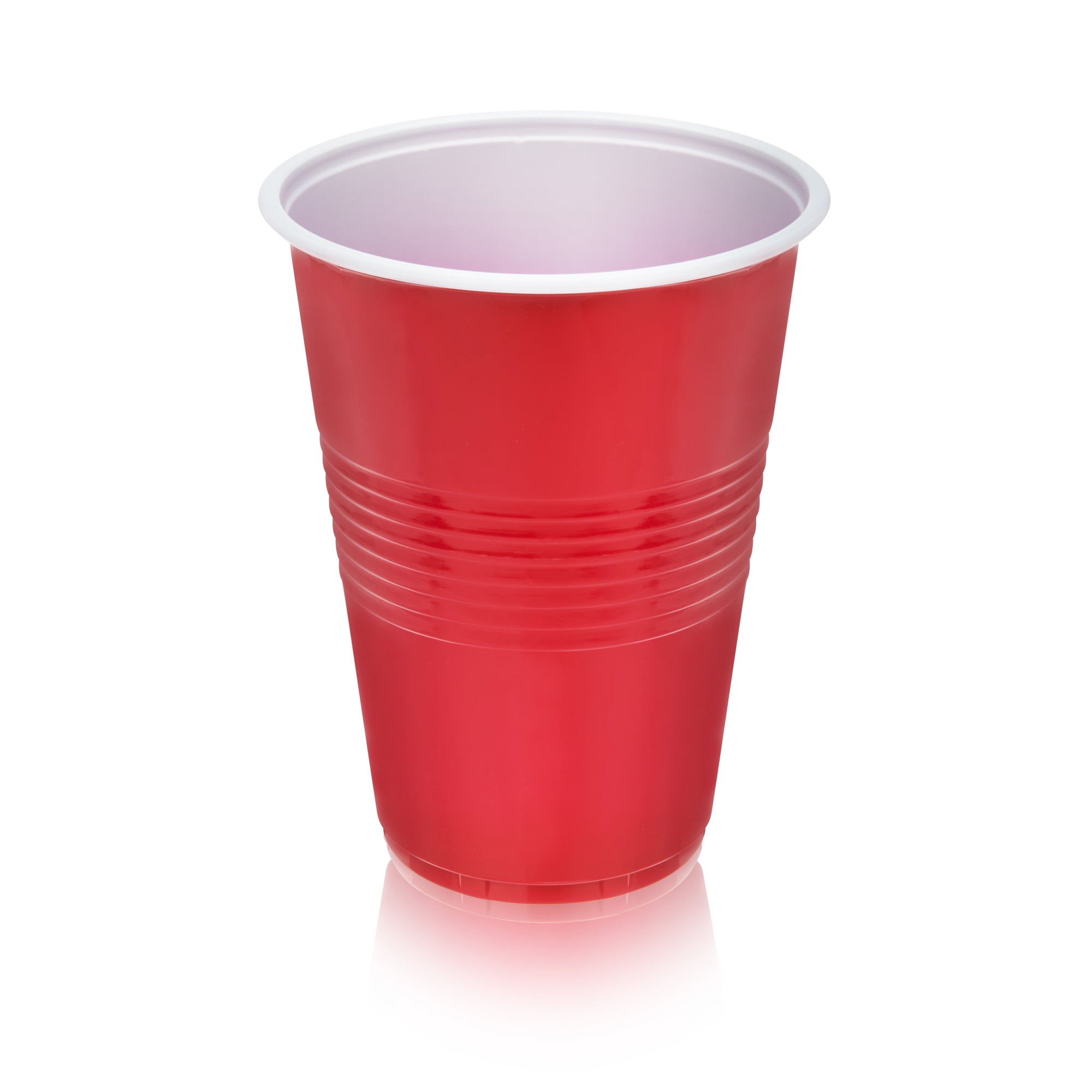 True Party Cups, Disposable Cups, Drink Cocktails and Beer, 16 Ounce Capacity, Plastic, Red, of 50 - Walmart.com