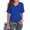 Dark Blue, variant on Womens T Shirts V Neck Short Sleeve Summer Tops Casual Basic Tees 2025 Trendy Plain Casual T Shirts for Women Short Sleeve Tees Women Tech Short Thin T Shirts Women Womens Short Sleeve Shirt Long