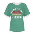 thumbnail image 3 of Xuewenshw T-Shirt à Col Rond Imprimé Élégant pour Femmes, 3 of 3