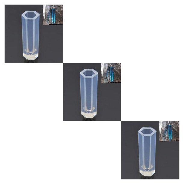 Qarigey Molde de herramientas para hacer joyas geométricas de cristal, colgante de resina de silicona, artesanía DIY Type1 NO1