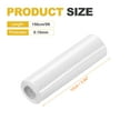 thumbnail image 2 of 1 Set 6D Carbon Fiber Vinyl Wrap 3.94" x 5ft Self-Adhesive Car Sticker Waterproof Wrap Roll for DIY Decor Automotive Exterior Interior Protection with Scraper Tool, White, 2 of 7
