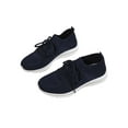 thumbnail image 4 of White Sneakers for Women Lace Up Shoes Wide Width Running Athletic Shoes Comfort Trainers Non Slip Royal Blue 5.5, 4 of 8
