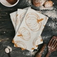 thumbnail image 4 of Autumn Line Pumpkin Texture Kitchen Towel Absorbent Dish Cloth Tableware Towel for Kitchen Household Cleaning Tool, 4 of 7