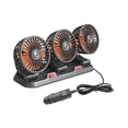 thumbnail image 2 of Ventilador de coche de triple cabezal portátil para camión SUV 30,2 x 9,8 x 13,5 cm giratorio bajo 24V 16w, 2 of 9