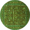 thumbnail image 1 of Ahgly Company Indoor Round Oriental Green Industrial Area Rugs, 7' Round, 1 of 4