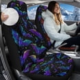 thumbnail image 3 of Uorisanigo Seat Covers Front Set for Cars Trucks SUV, Comfy Halloween Bat Automotive Seat Cushinon Protection Fit Auto Accessories, Easy to Install & Comfortable, Set of 2, 3 of 7