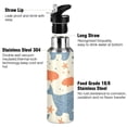 thumbnail image 3 of Walrus Fishes and Sea Stars Sports Bottle with Straw Stainless Steel Water Jug Portable Thermal Cup Leak-proof 1000ML, 3 of 9