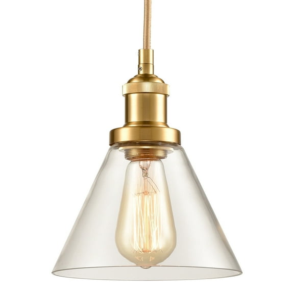 Modern Mini Pendant Light Brass Glass Pendant Lighting for Kitchen Island Light