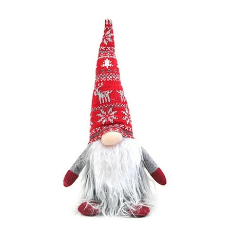 

Gnome Christmas Ornaments Handmade Swedish Tomte Xmas Gnomes Plush Doll Scandinavian Santa Elf Table Ornaments Lighting Hanging Christmas Tree Decorations Home Decor