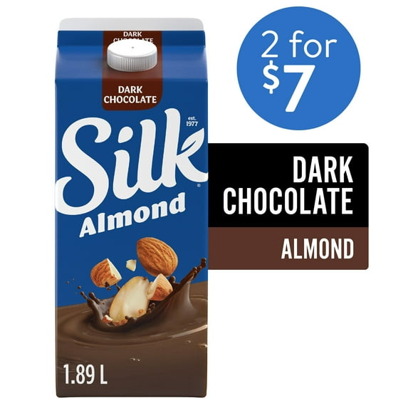 Silk Almond Milk Alternative, Dark Chocolate, Dairy Free, 1.89 L