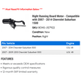 thumbnail image 2 of Right Running Board Motor - Compatible with 2007 - 2014 Chevy Suburban 1500 2008 2009 2010 2011 2012 2013, 2 of 2