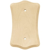 Brainerd 64634 Scallop Unfinished Wood Blank Wall Plate