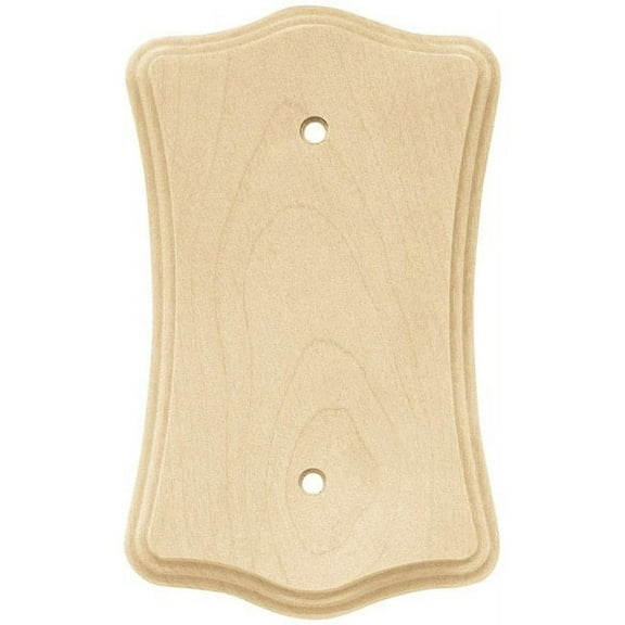 Brainerd 64634 Scallop Unfinished Wood Blank Wall Plate