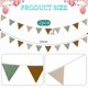 thumbnail image 2 of 5.2 Meter Triangle Flag Banner, 2 Pieces Triangle Flag Banner Multi-Color Hanging Banner for Party Decoration, Each 2.6 Meter Long (Vintage Color), 2 of 4