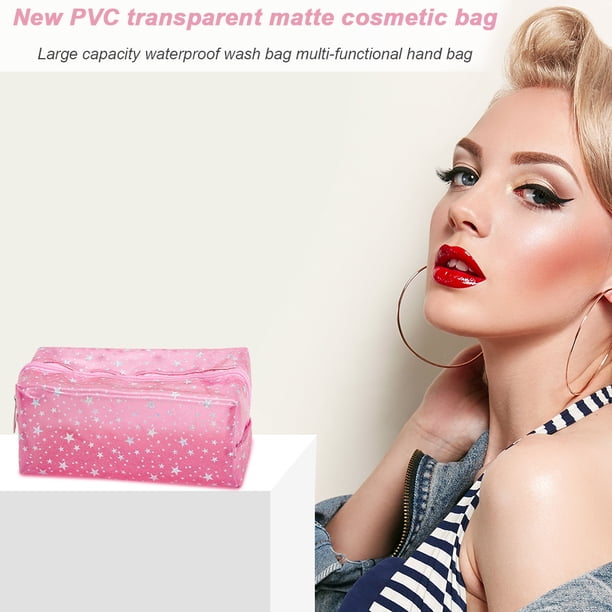 Bolsa Bolsas de cosméticos de PVC transparente para mujerde mano de maquillaje de viajeneceser Likrtyny Para Estrenar