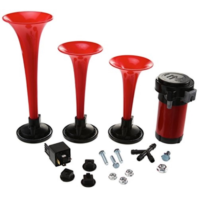 Hella 12V TripleTone Air Horn Kit