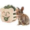 thumbnail image 1 of Estante de alimentación de heno para mascotas, soporte de pared de oso de madera ER, 1 of 5