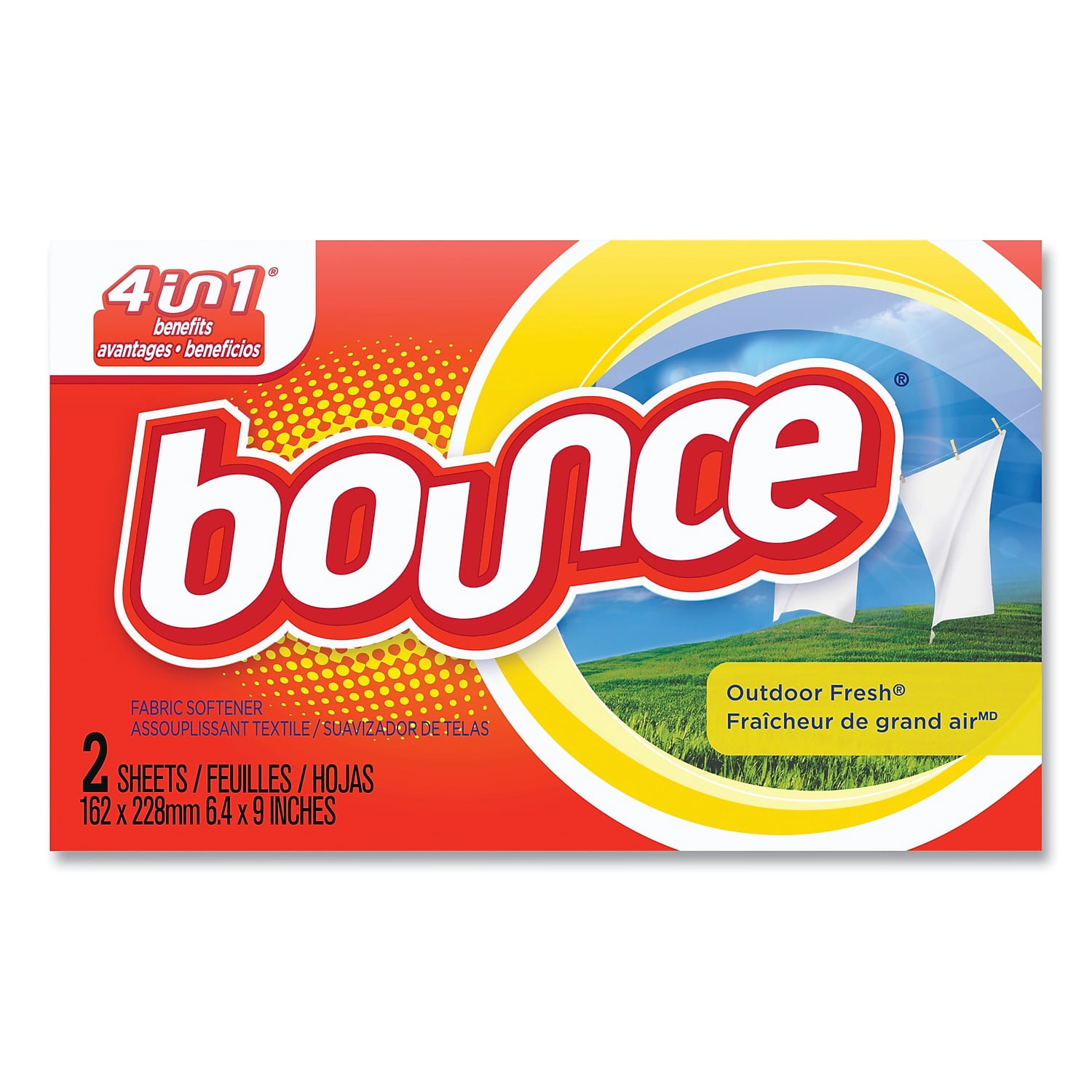 BOUNCE DRYER SHEETS- COIN VEND PACKS- 156 BOXES PER CASE