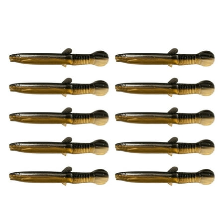 Jkung 10/20Pcs 7CM/2.2G Soft Loach Lure Bionic Loach Swimbait Artificial Fishing Bait Saltwater Freshwater Bass Walleye Trout Snakehead Fishing Accessories
