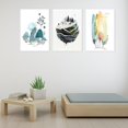 thumbnail image 3 of Cuadros de pared Planta Hoja Montaje en pared Cuadros florales en Impresiones modernas para decoraciones para hogar Pasillo - D D Soledad arte de la pared de la lona, 3 of 10