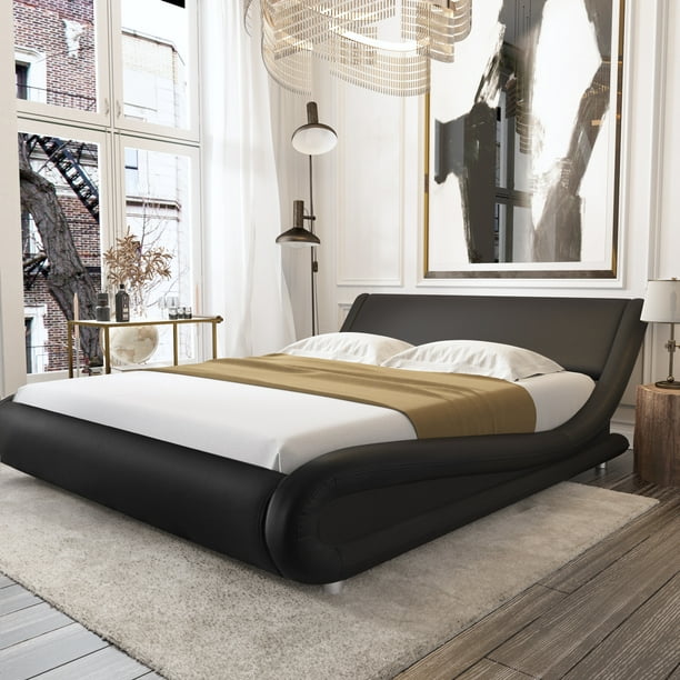 Amolife Queen Size Bed Frame With, Adjustable Bed Frame For Platform Bed