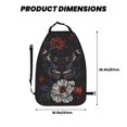 thumbnail image 6 of Kdxio Midnight Butterfly Floral Dream Print 2 Pack Car Kick Mat Seat Cover Back Protector Mat with Pockets for Organizer Backseat Protector and Storage Anti Kick Pad for Vehicles, 6 of 6