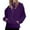 Purple, variant on Breezora Women's Half Zip Hooded Sweatshirt Long Sleeve Cozy Pullover Oversized Casual Top with Pocket L Size Black