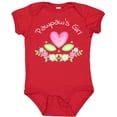 thumbnail image 3 of Inktastic Pawpaw's Girl- Heart Flowers Girls Baby Bodysuit, 3 of 5