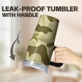 thumbnail image 5 of Camo 20oz Stainless Steel Tumbler with Handle and Straw – Insulated Travel Cup with Sliding Lid, 360° Full Wrap Printed Mug for Home, Outdoor & Sports Use, Camouflage, 5 of 6