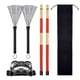 thumbnail image 1 of 4 Uds Tambor Profesional Ligero de Madera Cepillos de Tambor AcúStico Juego de Herramientas de para Amantes de los Jugadores de Tambor, 1 of 5