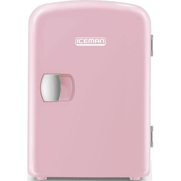 Mini réfrigérateur portable 4L Chefman avec chauffage et refroidissement - Rose, Nouveau Mini réfrigérateur 4L