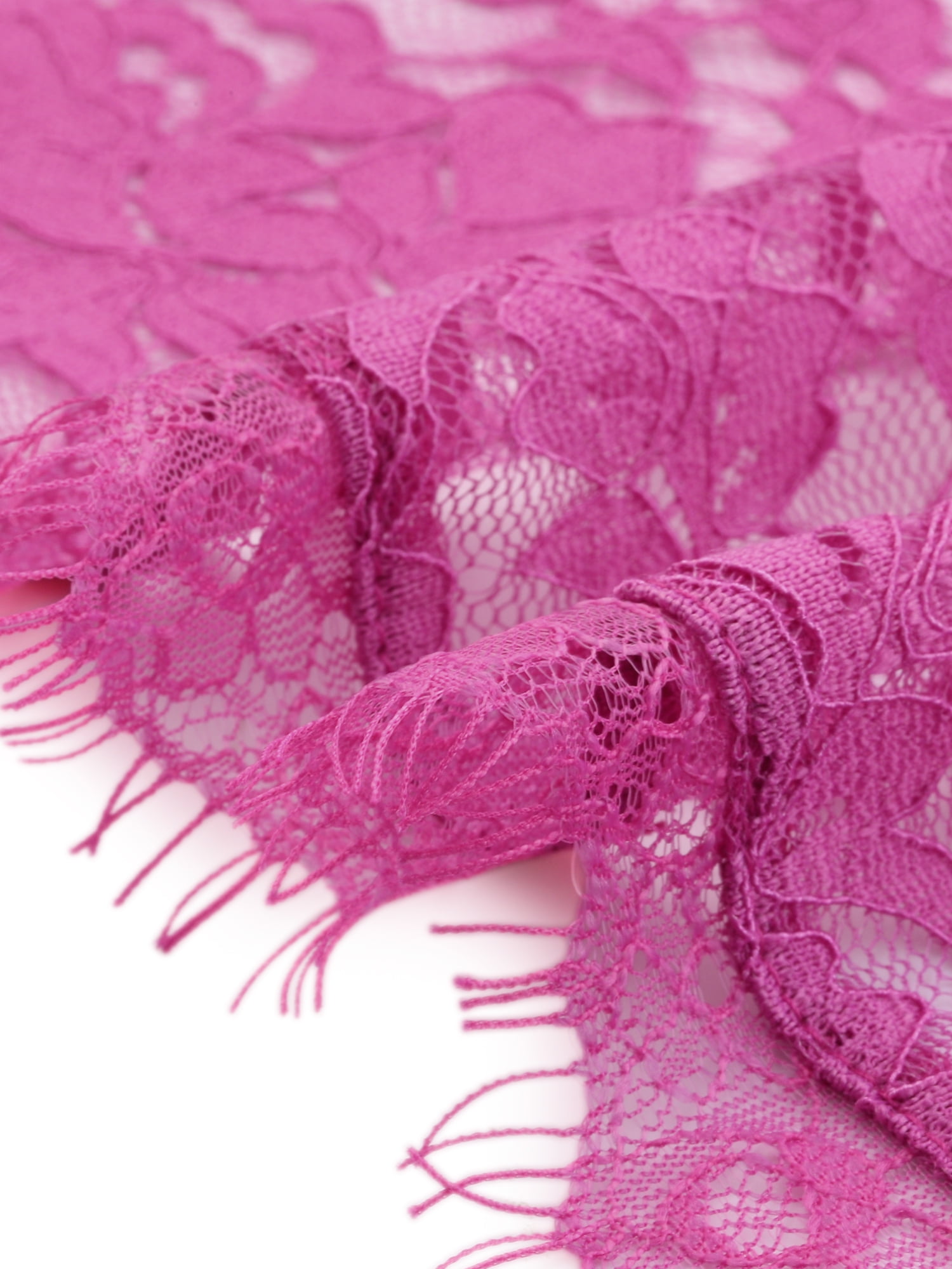 DARING DIVA Plus Size Sheer Shrug Floral Lace Shrugs Tops 1X Hot Pink