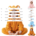 thumbnail image 3 of Wearable Blanket Hoodie, Plush Teddy One Piece Bear Suit for Baby, Girls and Boys,Fluffy, Warth Hood, Button-Front Closure, 3 of 6