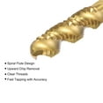 thumbnail image 3 of Unique Bargains 3/16-24 UNF High Speed Steel Machine 3 Spiral Flutes Thread Tap Titanium Plated, 3 of 5