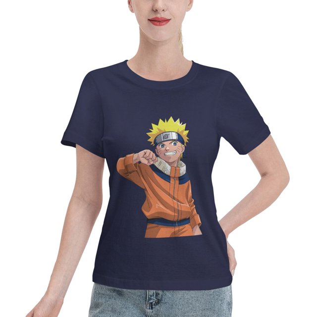T-Shirt Basique à Manches Courtes pour Femmes Naruto Naruto
