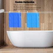 Evjurcn Retractable Clothesline Telescopic Clothesline 5-Line Clothes Drying Rope Hanger for Indoor Outdoor Supplies Wall Mounted Clothes Dryer Line