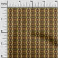 thumbnail image 2 of oneOone Silk Tabby Yellow Fabric African Craft Projects Decor Fabric Printed By The Yard 42 Inch Wide, 2 of 4