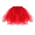 thumbnail image 2 of Falda Tutú de Ballet Para Mujeres Niñas Niños Sunnimix Rojo, 2 of 8